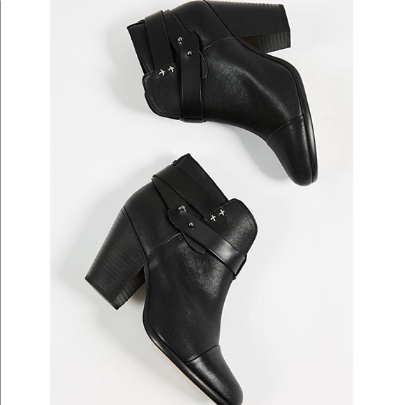 Rag & Bone Harrow Booties in Black - Picture 4 of 12